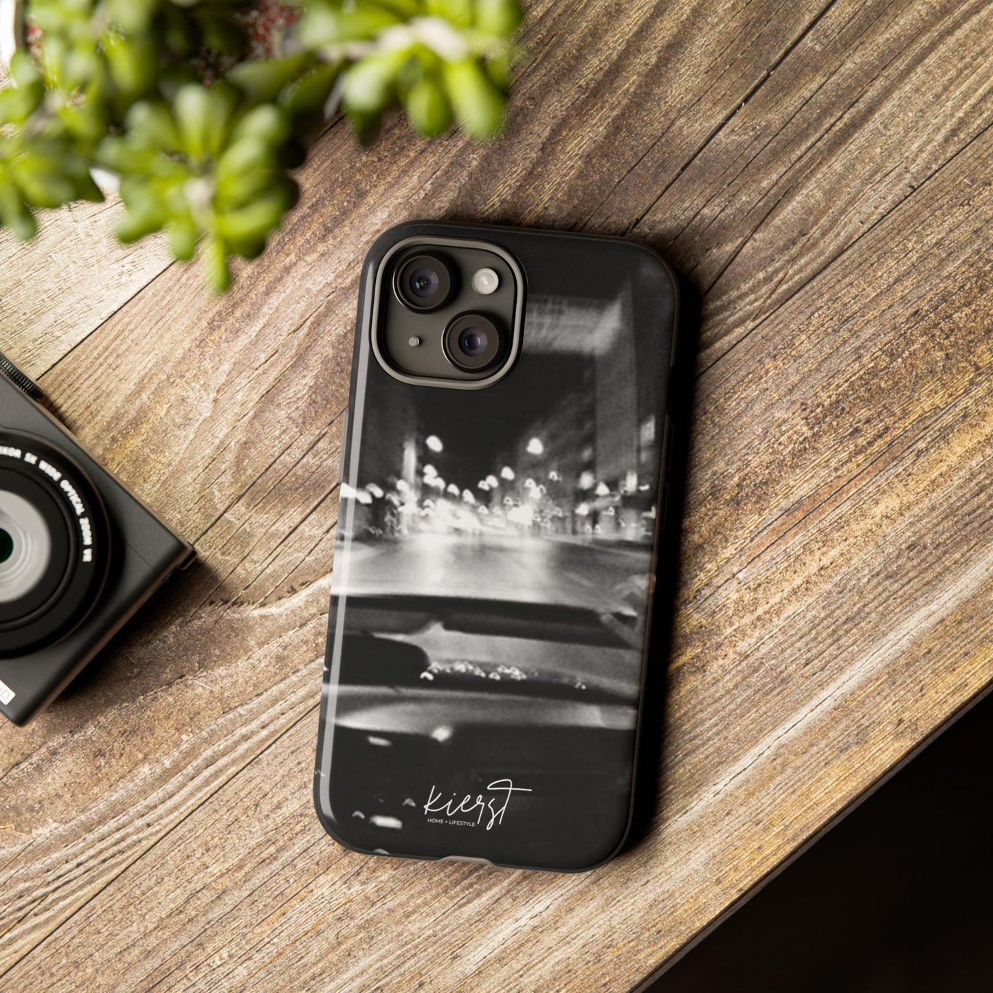 Faded Summer Nights iPhone Case | A Cinematic Blur of City Lights and Nostalgia
