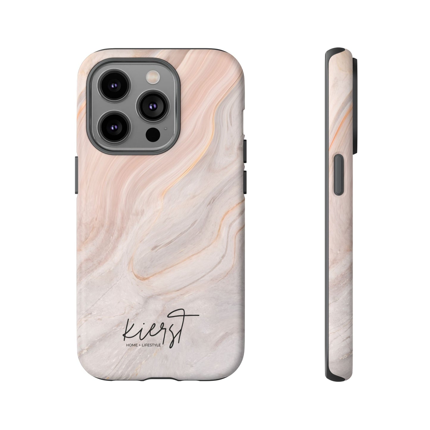 Blush Swirl Marble iPhone Case | Soft Curves, Strong Protection