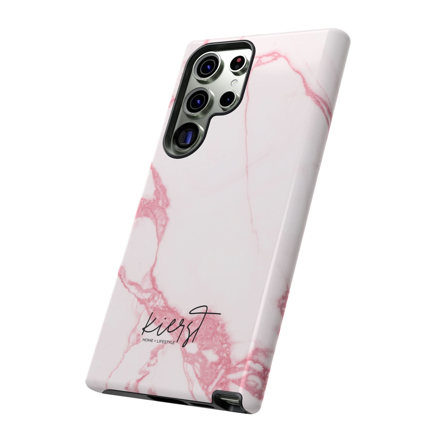 Pink & White Marble Samsung Galaxy Phone Case | Feminine, Polished, and Quietly Bold