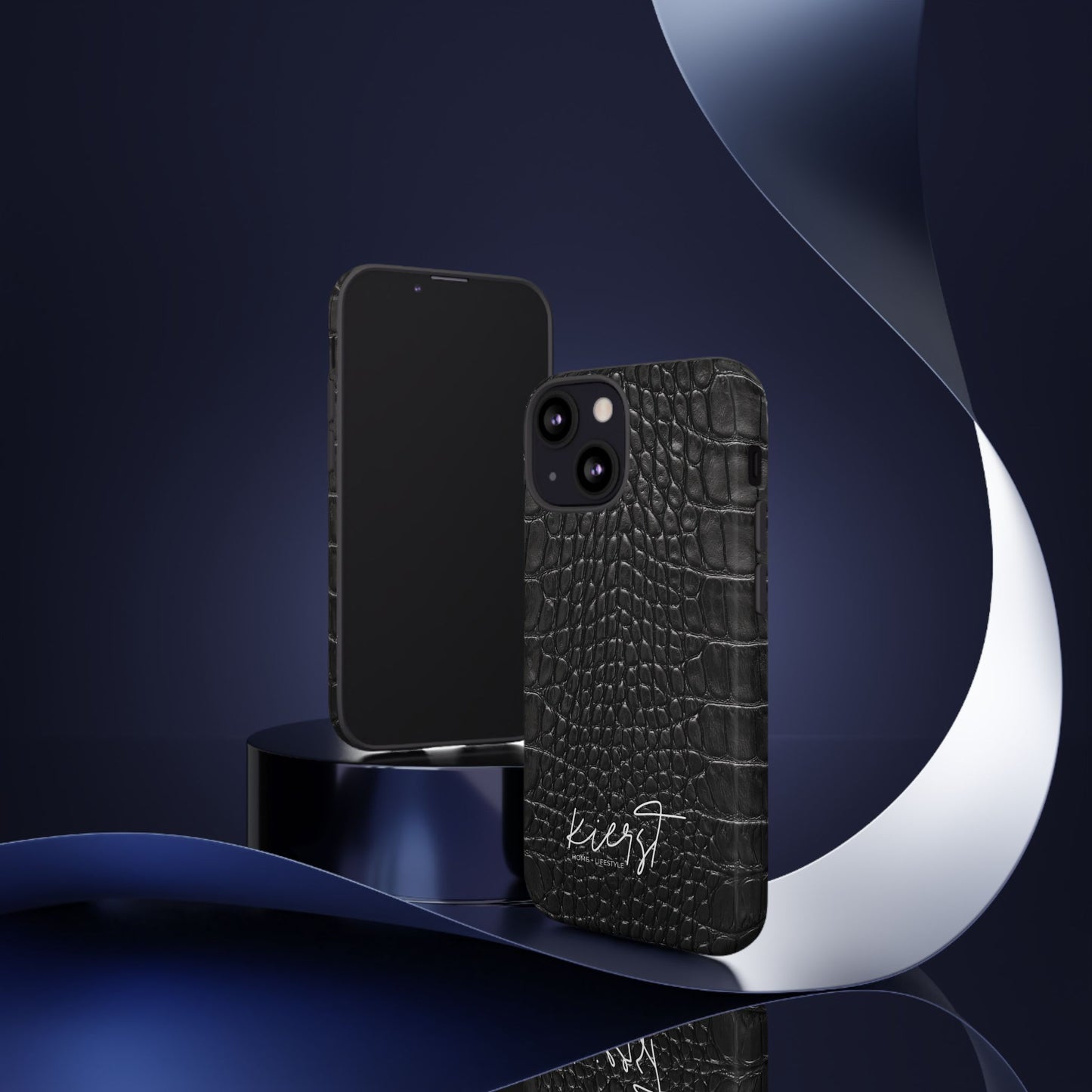 Black Alligator Print iPhone Case | Minimalist Edge Meets Everyday Function