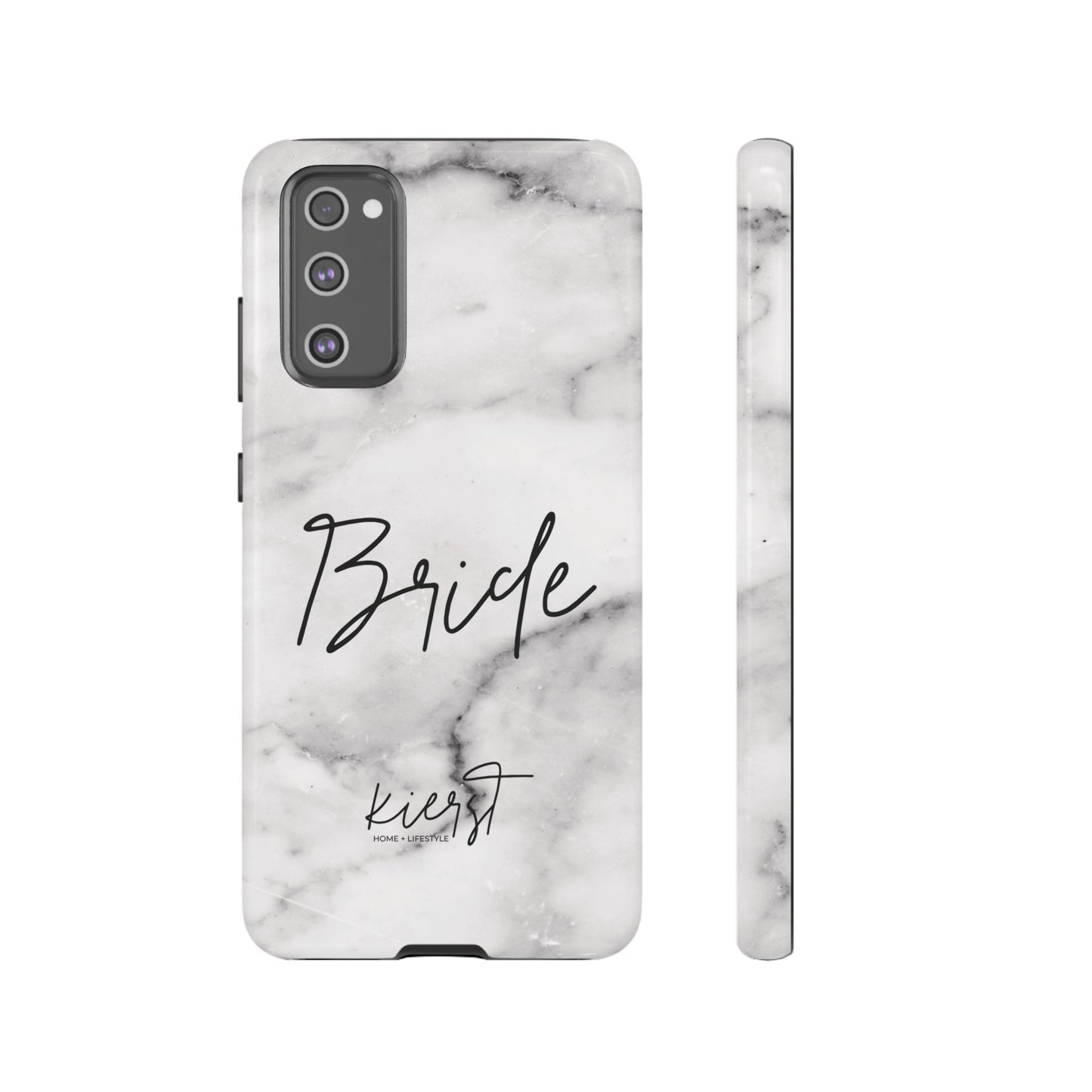 Bride Lived-In White and Grey Marble Samsung Galaxy Phone Case