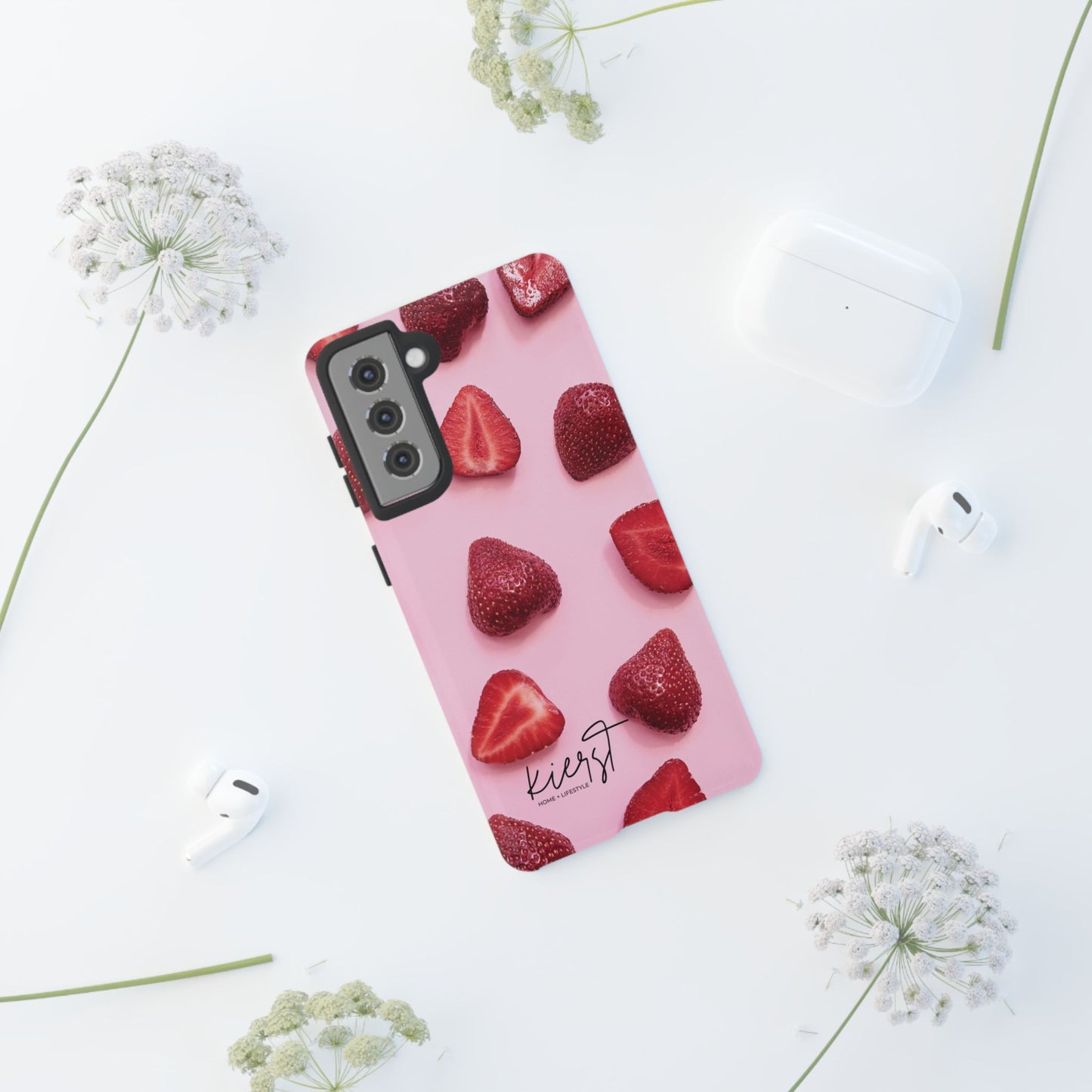 Strawberries Samsung Galaxy Phone Case | A Juicy Pop of Playfulness Meets Polished Design