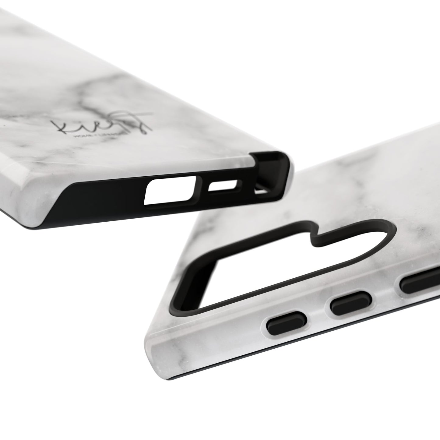 Lived-In White and Grey Marble Samsung Galaxy Case | Soft Strength, Redefined