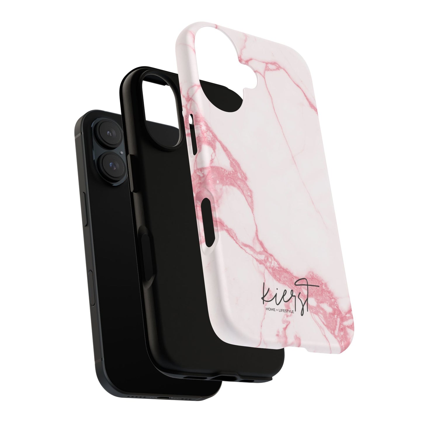 Pink & White Marble iPhone Case | Classic Elegance, Feminine Twist