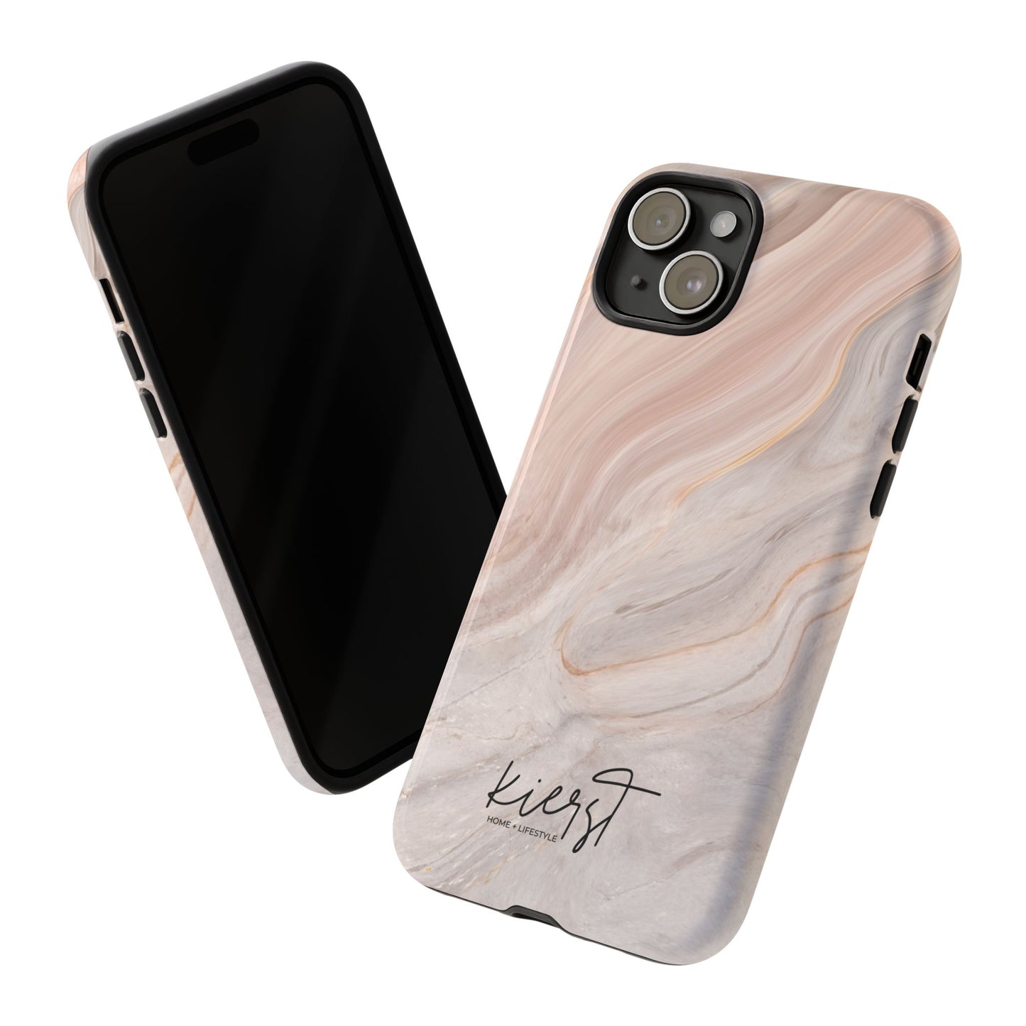 Blush Swirl Marble iPhone Case | Soft Curves, Strong Protection