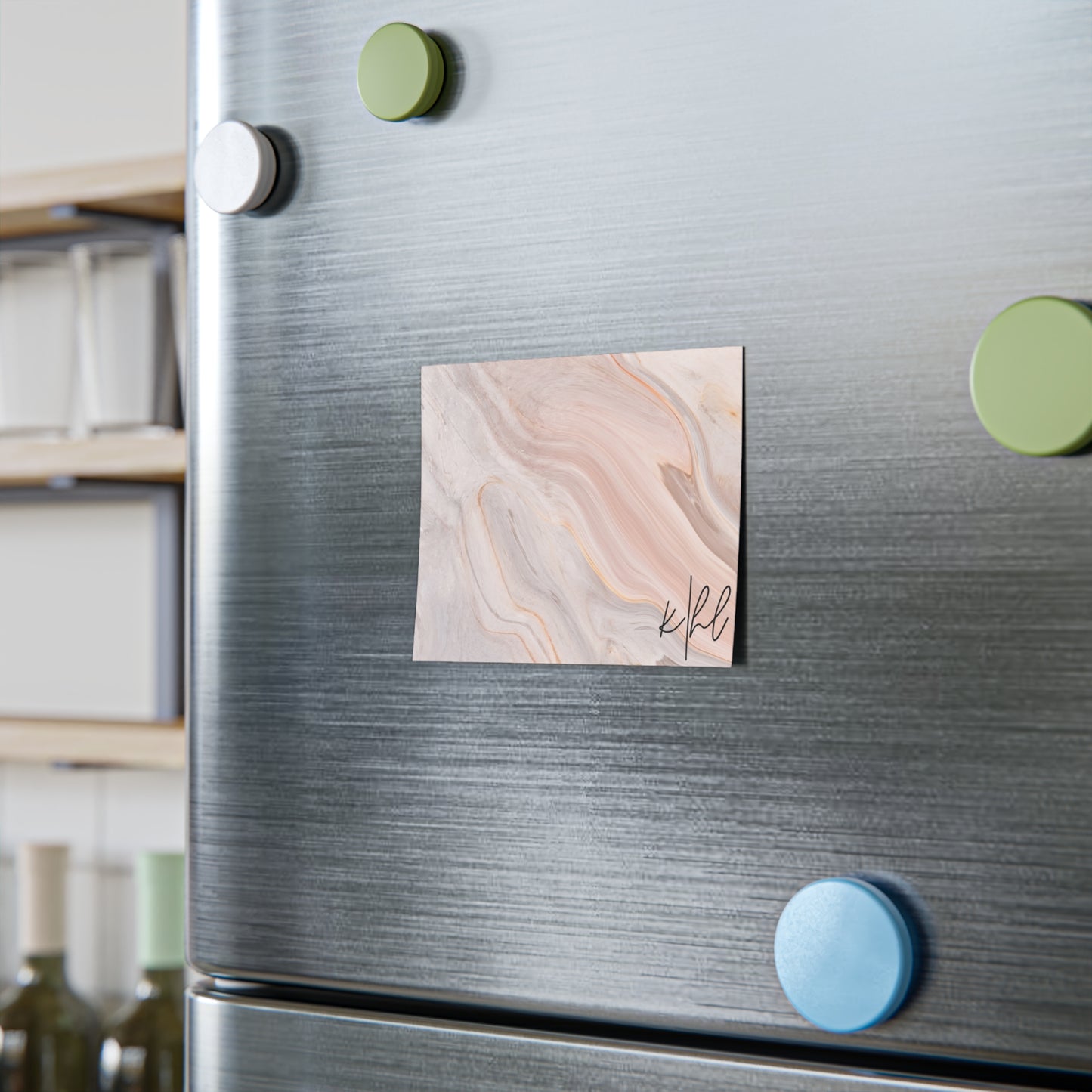 Blush Swirl Marble Post-it® Note Pad | Soft Pink Marble-Inspired Sticky Notes for Chic Desks