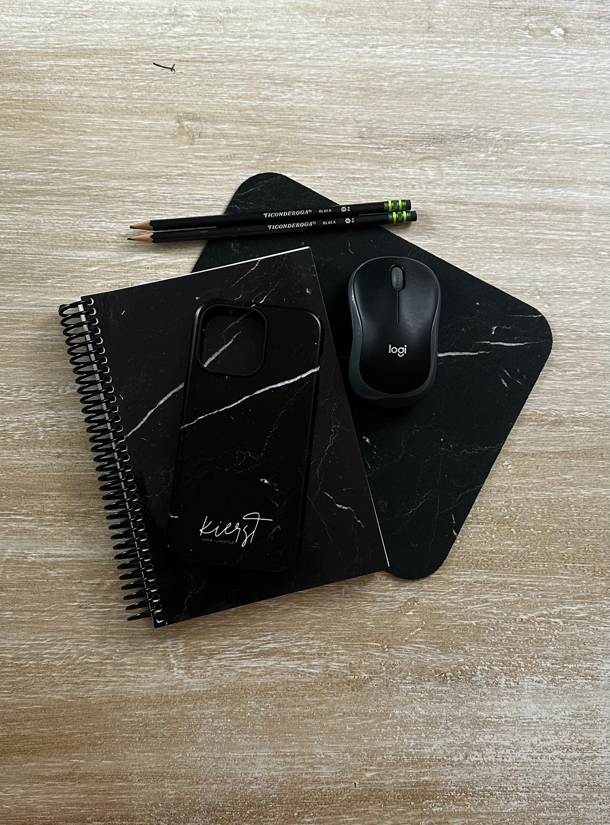 Black Marble Notebook