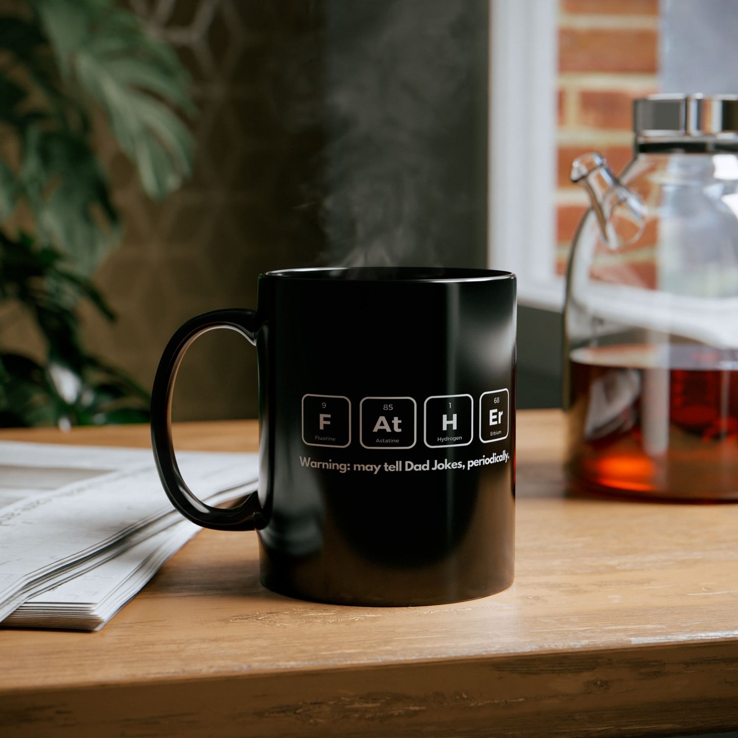 Periodic Dad Jokes Mug – Black Edition