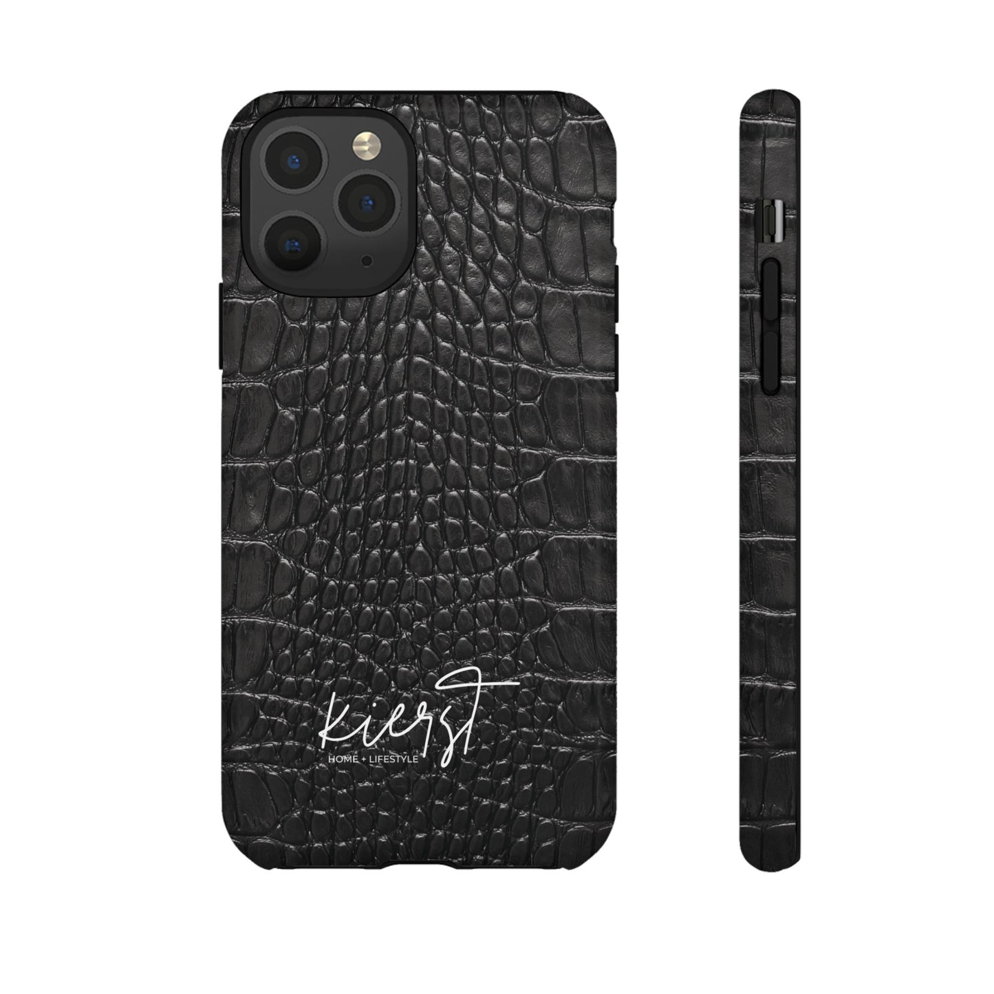 Black Alligator Print iPhone Case | Minimalist Edge Meets Everyday Function