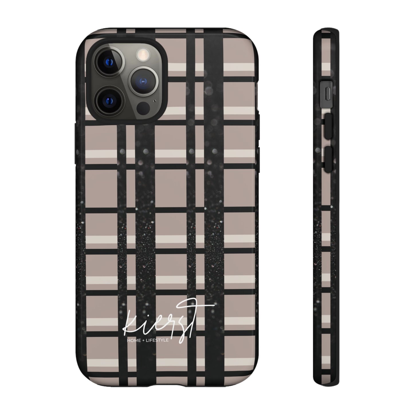 Elevated Neutrals Plaid iPhone Case | Classic Pattern, Modern Contrast