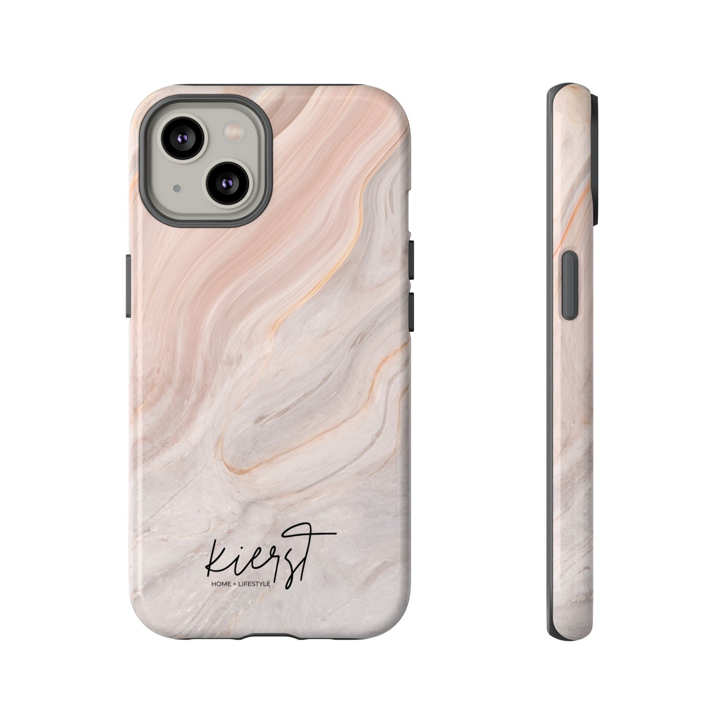 Blush Swirl Marble iPhone Case | Soft Curves, Strong Protection