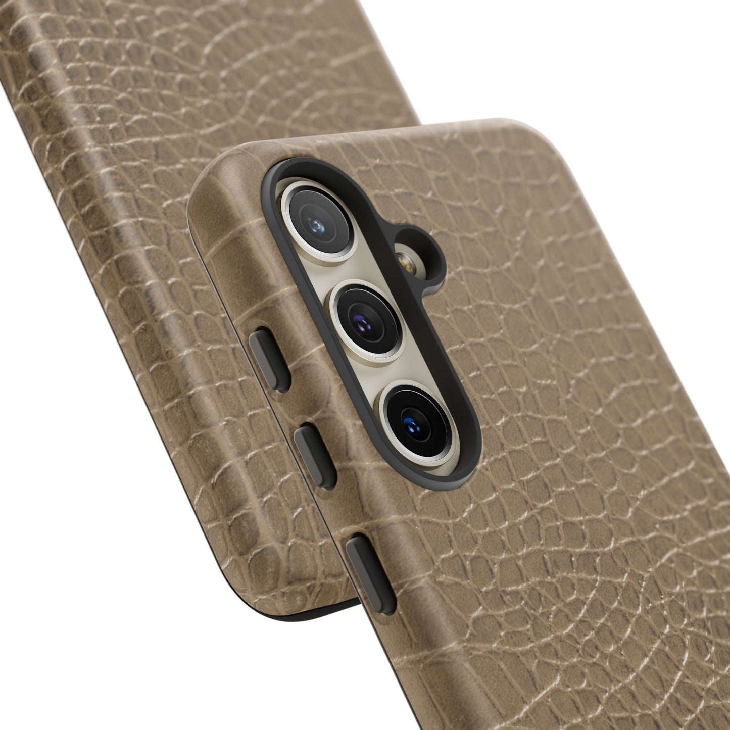 Tan Alligator Print Samsung Galaxy Phone Case | Subtle Statement, Everyday Style
