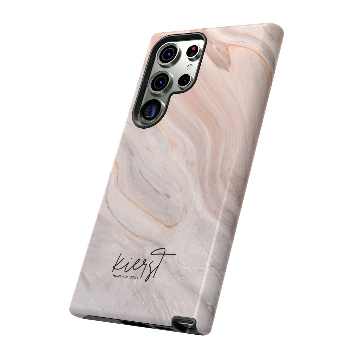 Blush Swirl Marble Samsung Galaxy Phone Case | Subtle Design, Timeless Tone