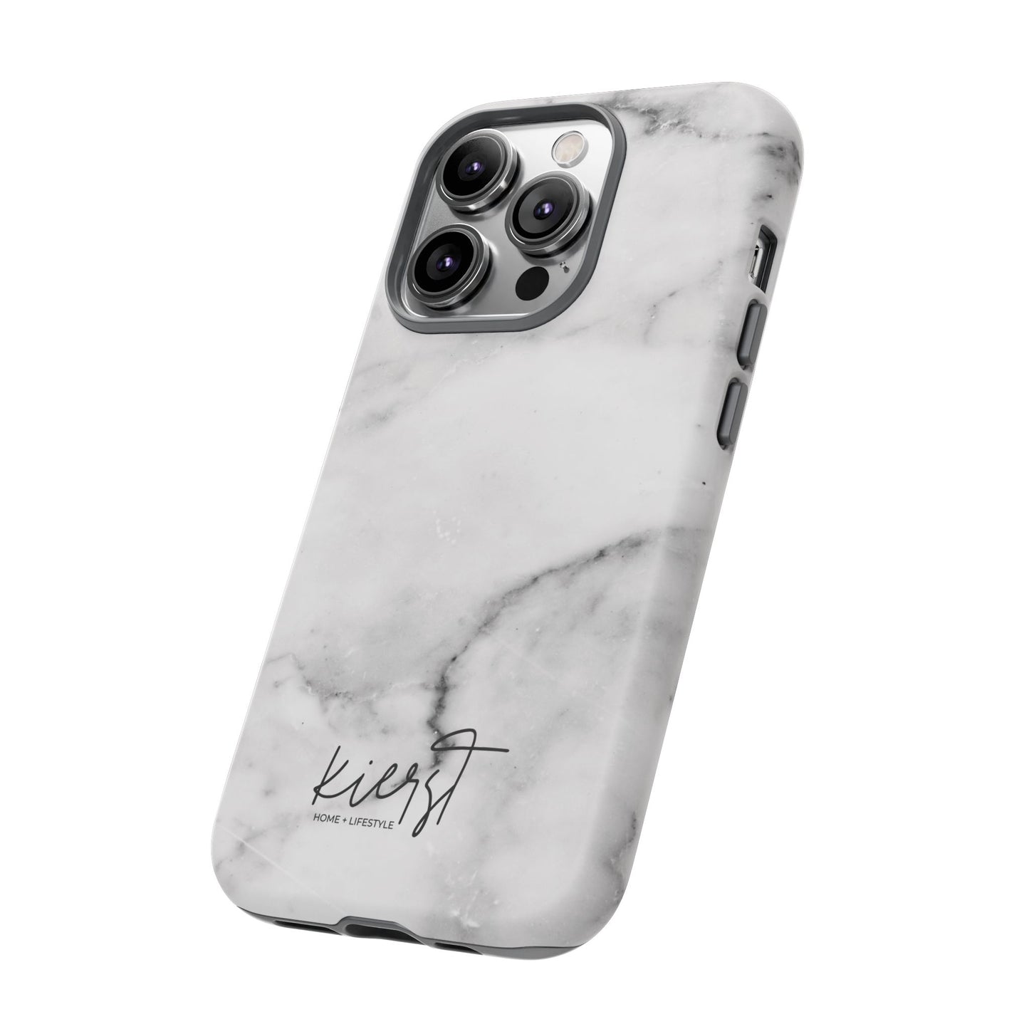 Lived-In White and Grey Marble iPhone Case | Curated Calm, Captured in Marble
