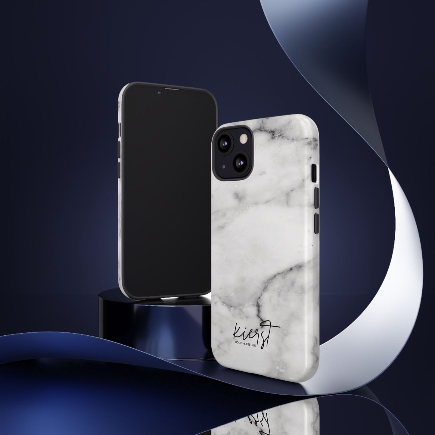 Lived-In White and Grey Marble iPhone Case | Curated Calm, Captured in Marble
