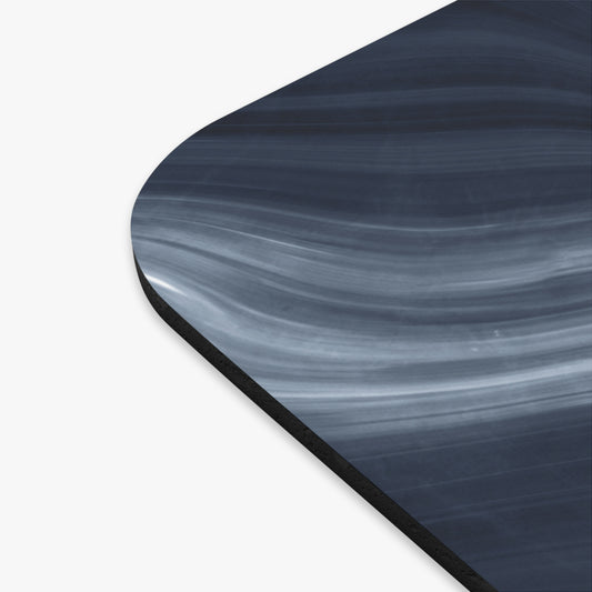Navy Marble Mouse Pad
