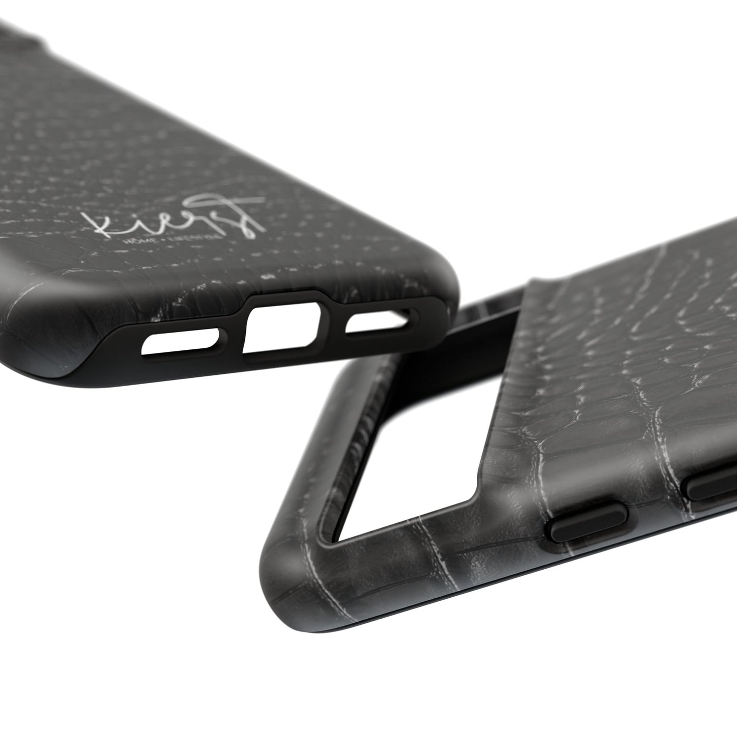 Black Alligator Print Google Pixel Case | Sleek Texture Illusion, Bold Everyday Protection