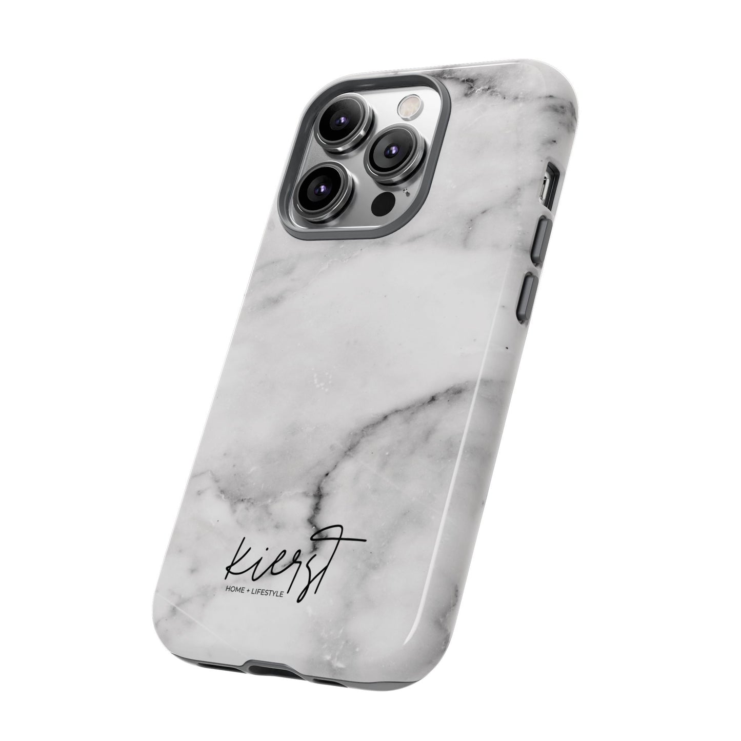 Lived-In White and Grey Marble iPhone Case | Curated Calm, Captured in Marble