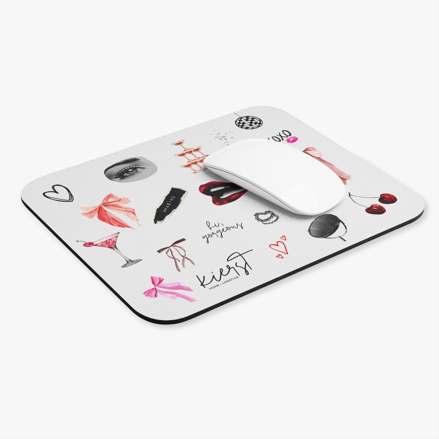 Grey Rectangle Mouse Pad - Edge of Romance