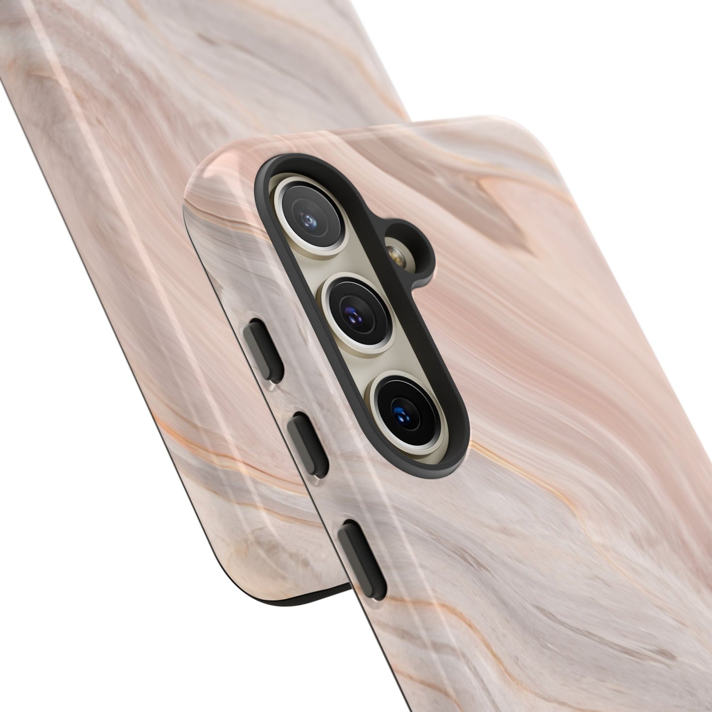 Blush Swirl Marble Samsung Galaxy Phone Case | Subtle Design, Timeless Tone