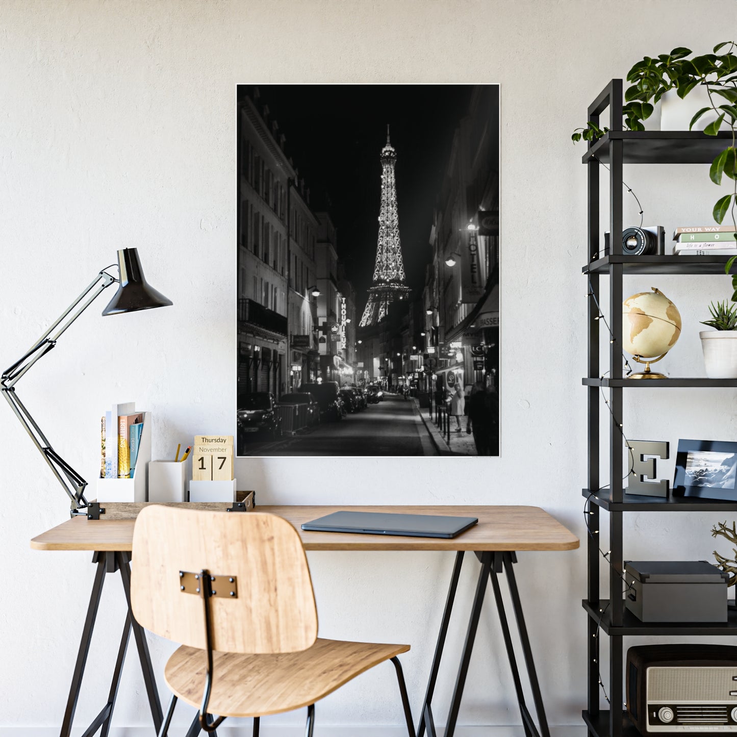 Dreaming of Paris Black & White Gloss Posters
