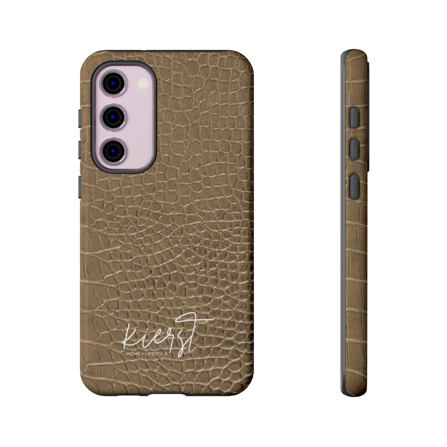 Tan Alligator Print Samsung Galaxy Phone Case | Subtle Statement, Everyday Style