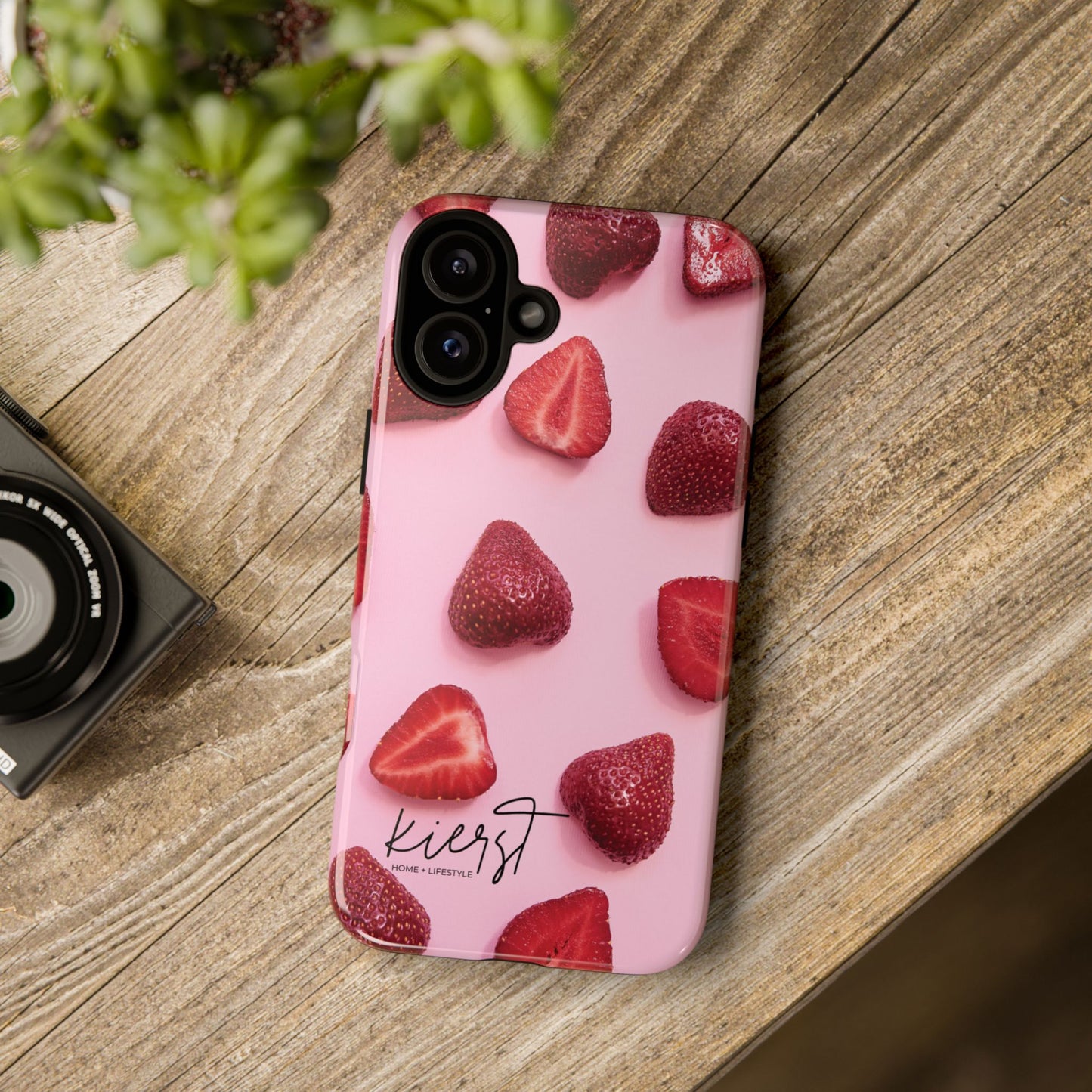 Strawberries iPhone Case | A Sweet Statement Rooted in Soft Luxury