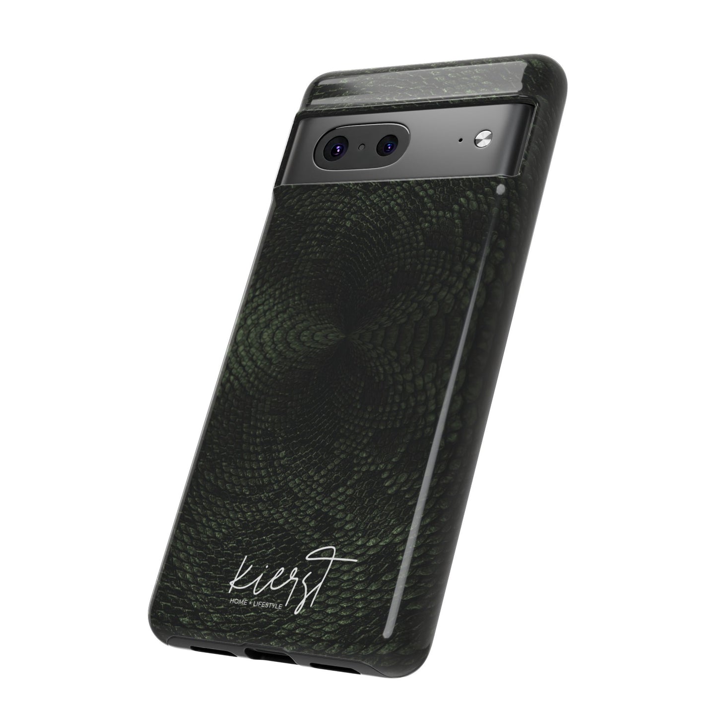 Deep Rich Green Snake Print Google Pixel Case | Bold. Luxe. Unapologetic.