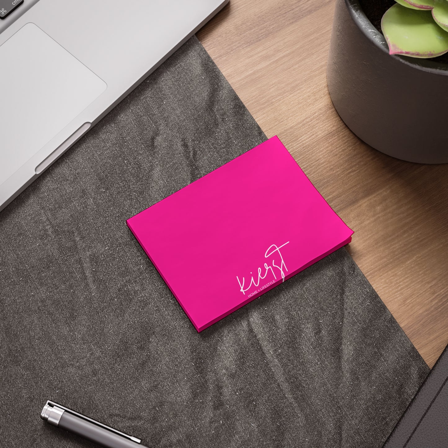 kierst Signature Hot Pink Post-it® Note Pad | Vibrant Sticky Notes for Bold Desks