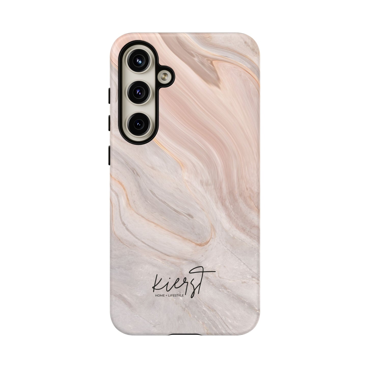 Blush Swirl Marble Samsung Galaxy Phone Case | Subtle Design, Timeless Tone