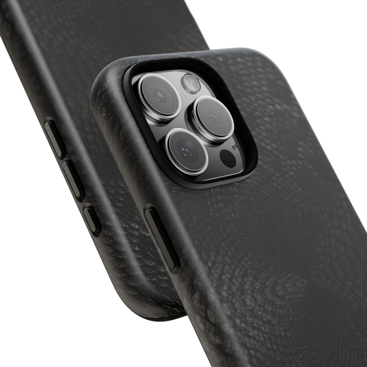 Black + Grey Snake Print iPhone Case