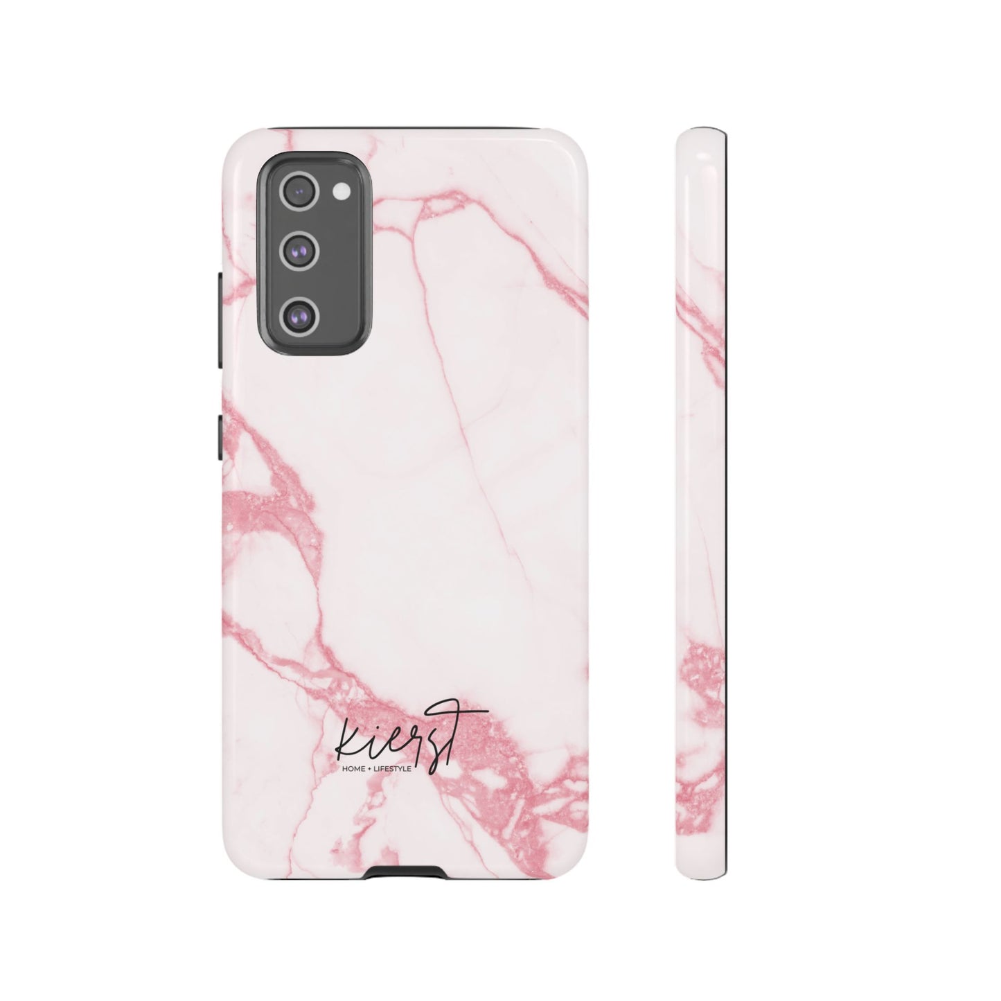 Pink & White Marble Samsung Galaxy Phone Case | Feminine, Polished, and Quietly Bold