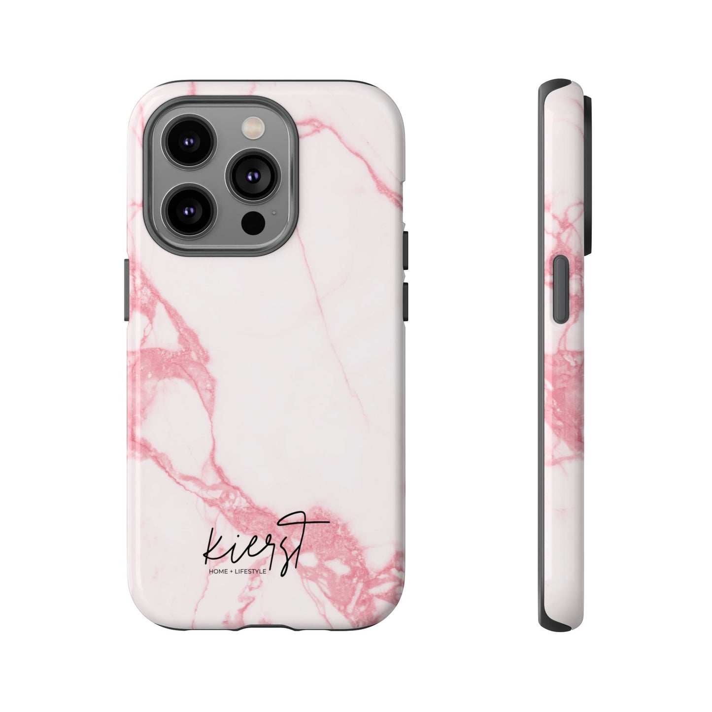 Pink & White Marble iPhone Case | Classic Elegance, Feminine Twist