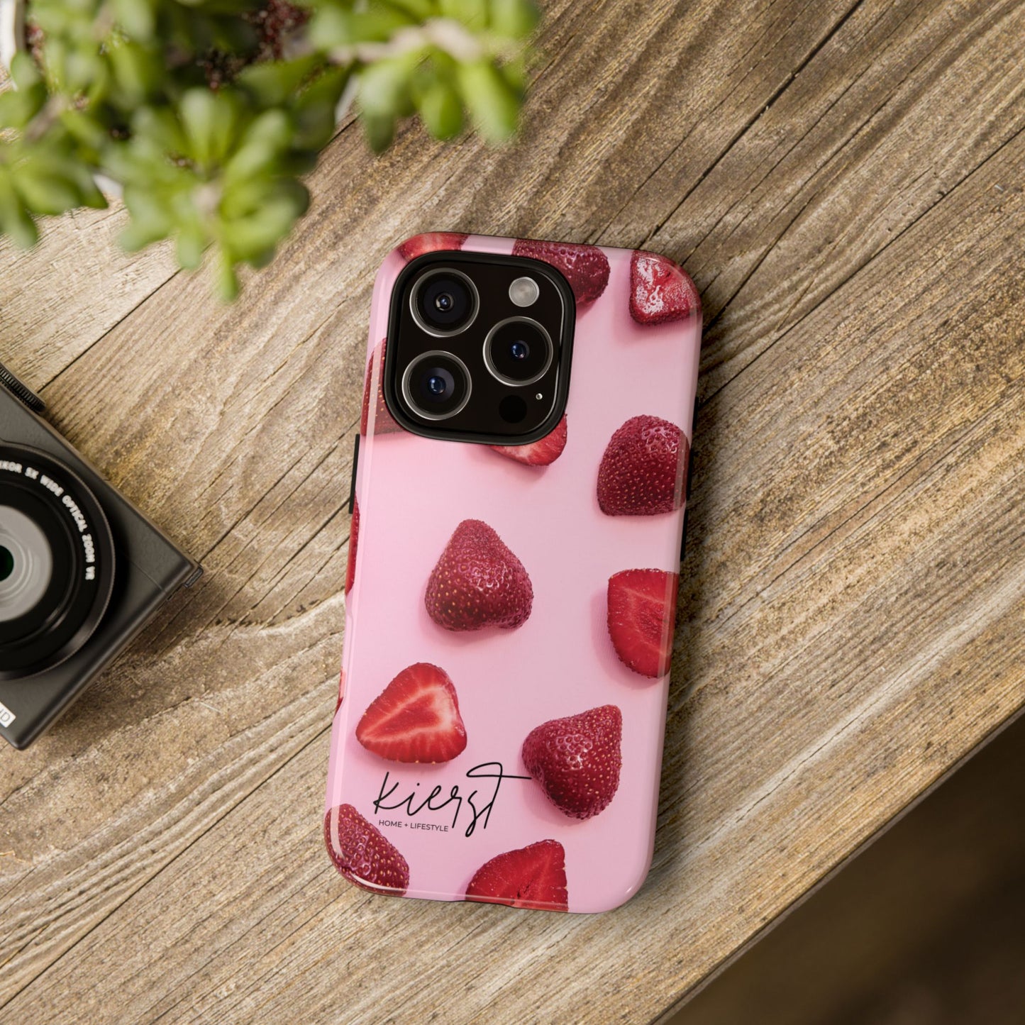 Strawberries iPhone Case | A Sweet Statement Rooted in Soft Luxury
