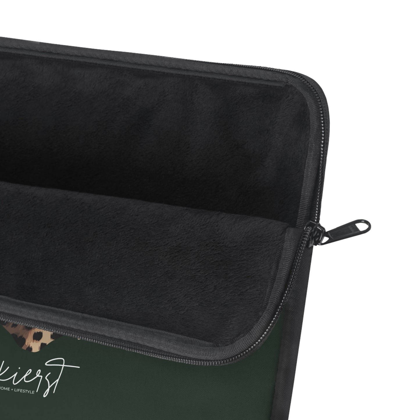 kierst Signature Midnight Pine Laptop Sleeve with Leopard Head - Limited Edition