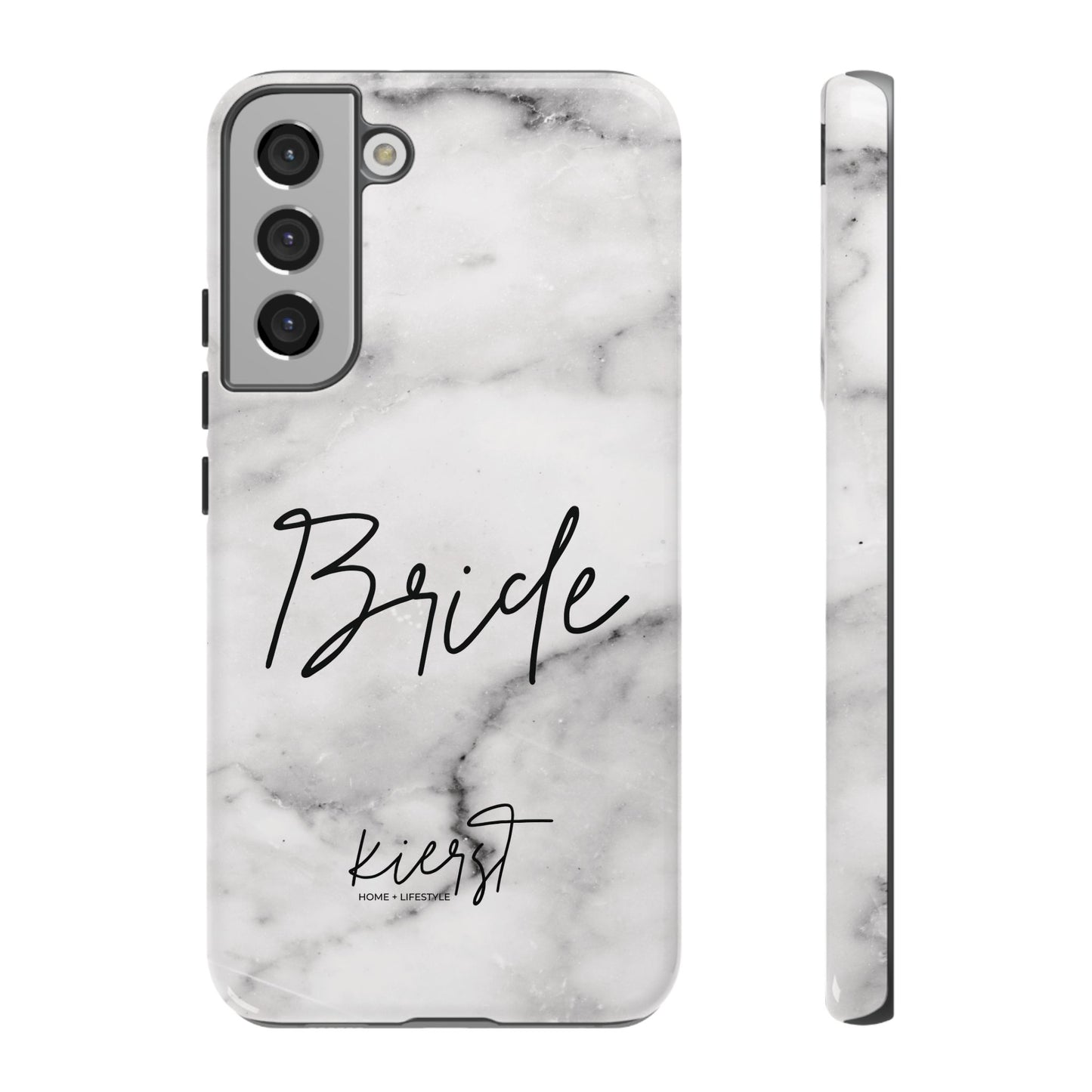 Bride Lived-In White and Grey Marble Samsung Galaxy Phone Case
