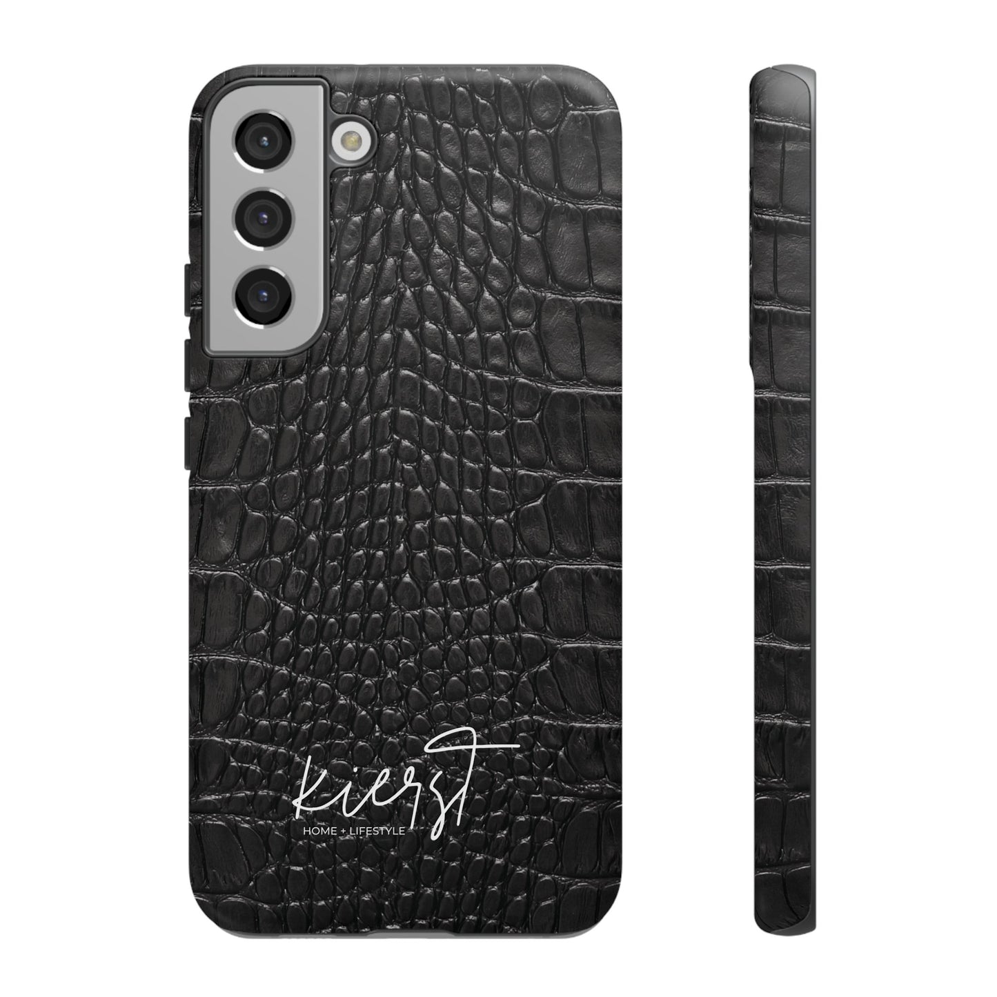 Black Alligator Print Samsung Galaxy Case | Refined Impact, Bold Simplicity
