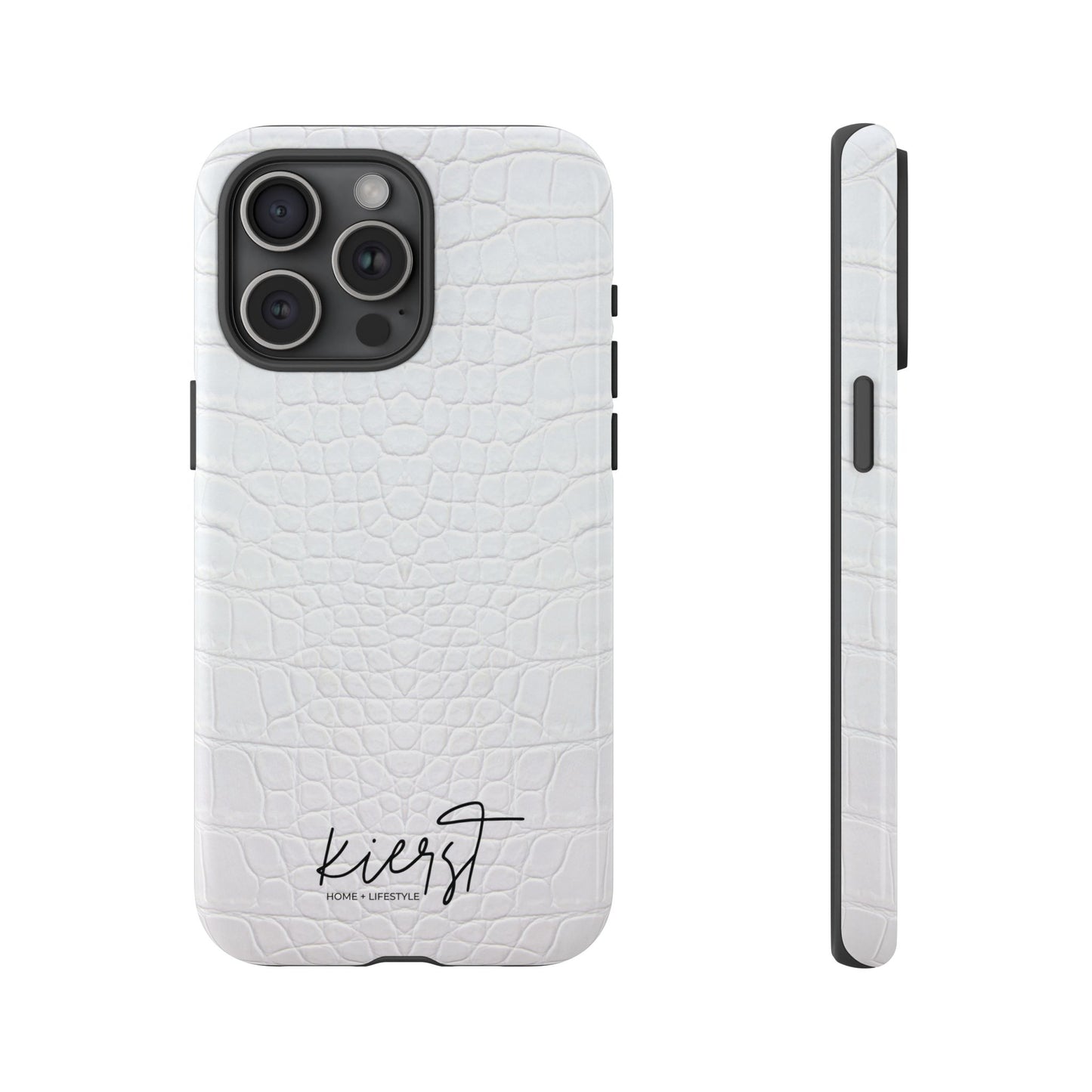 White Alligator iPhone Case | Minimal, Crisp, and Effortlessly Elevated