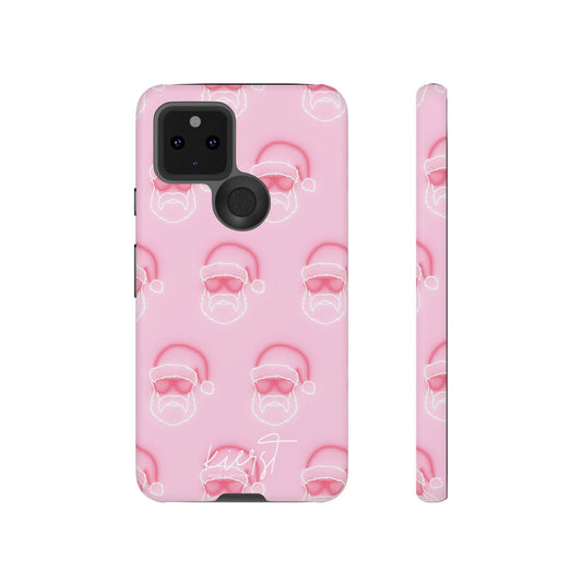 Holiday 25 Neon Sign Santa on Pink Google Pixel Phone Case