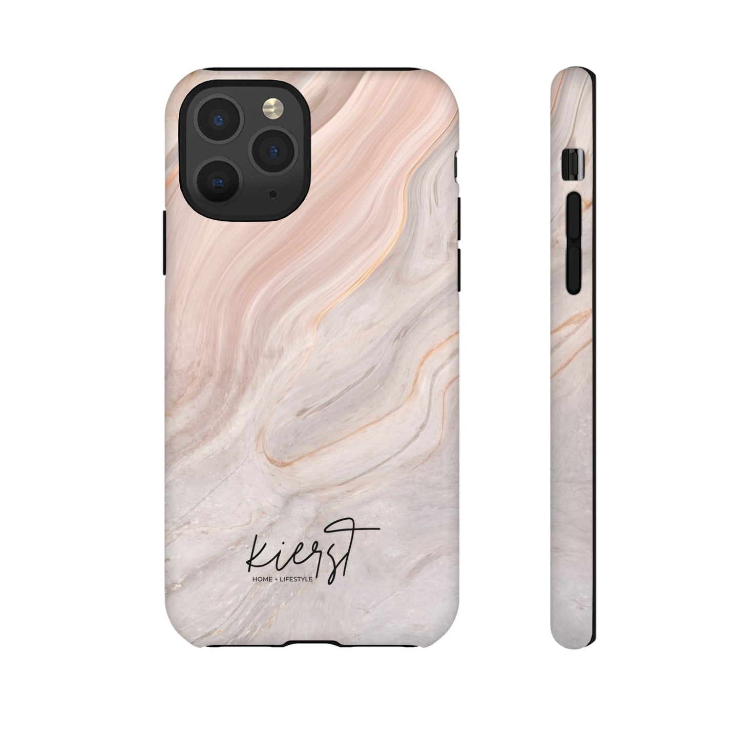 Blush Swirl Marble iPhone Case | Soft Curves, Strong Protection