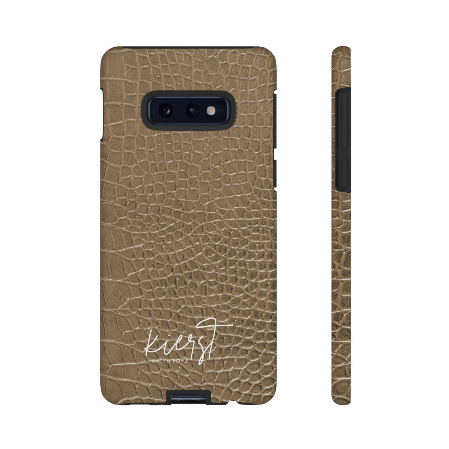 Tan Alligator Print Samsung Galaxy Phone Case | Subtle Statement, Everyday Style