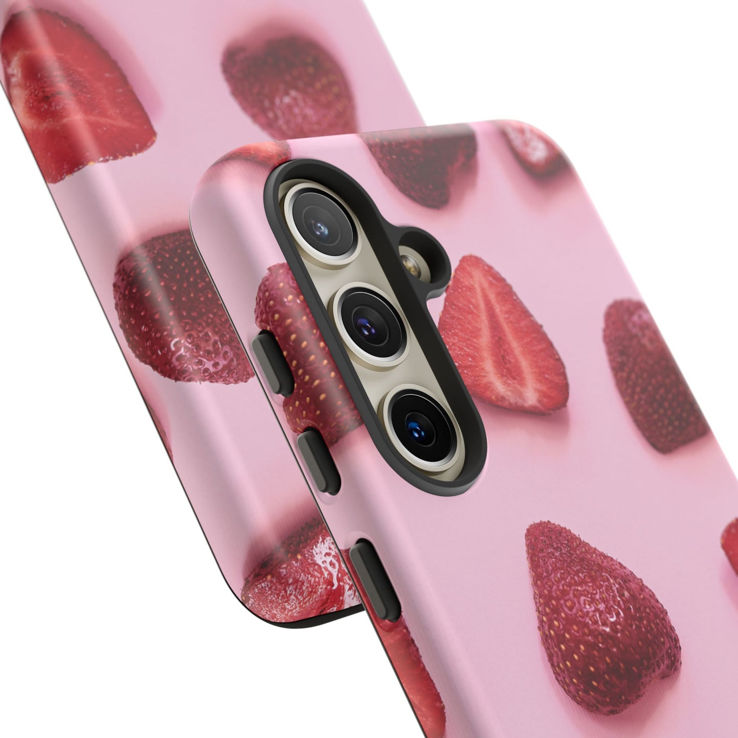Strawberries Samsung Galaxy Phone Case | A Juicy Pop of Playfulness Meets Polished Design
