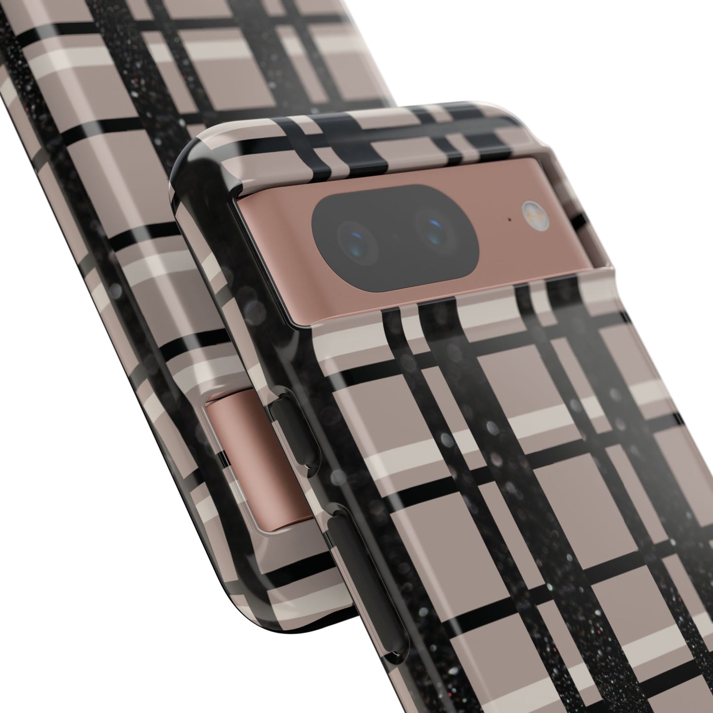 Elevated Neutrals Plaid Google Pixel Case | Taupe, Cream, & Black—Refined, Not Routine
