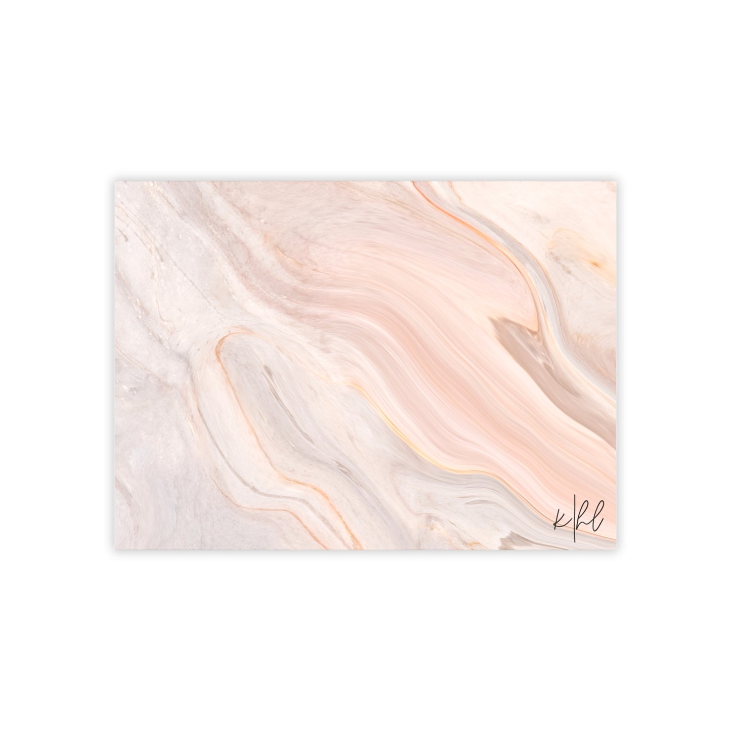 Blush Swirl Marble Post-it® Note Pad | Soft Pink Marble-Inspired Sticky Notes for Chic Desks