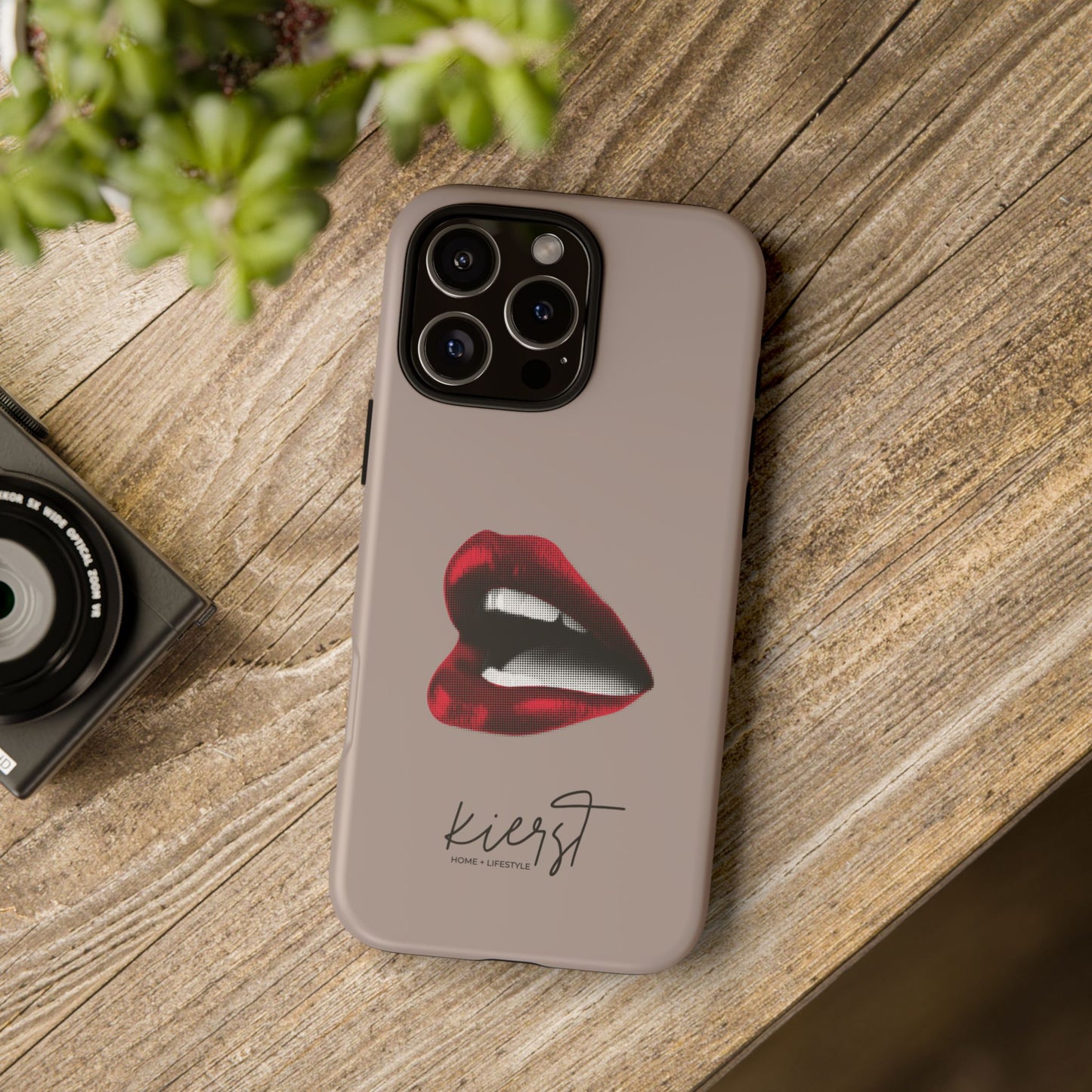 Retro Red Lips iPhone Case | Pop Art Meets Polished