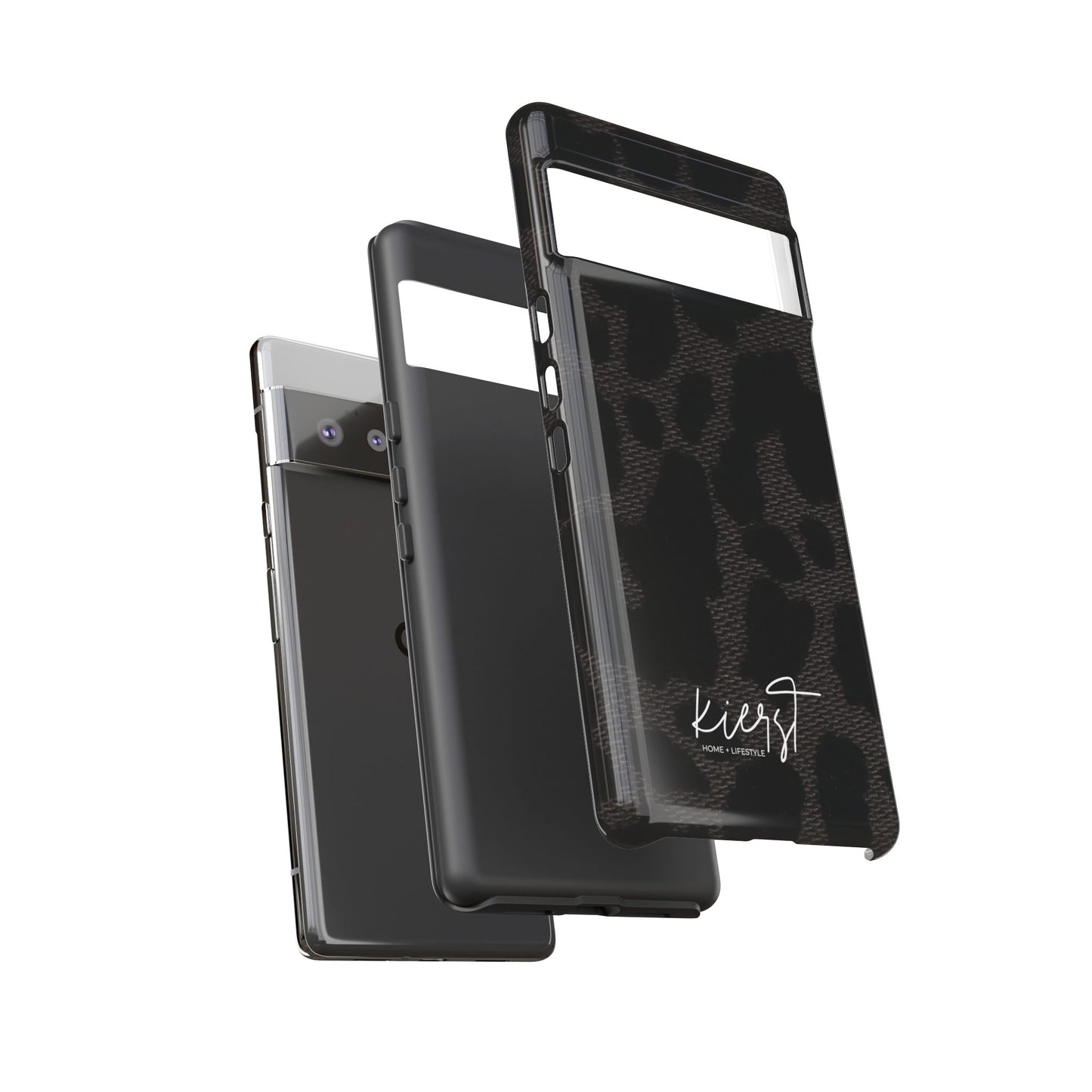 Black Leopard Google Pixel Phone Case | Striking Neutral, Wild Edge