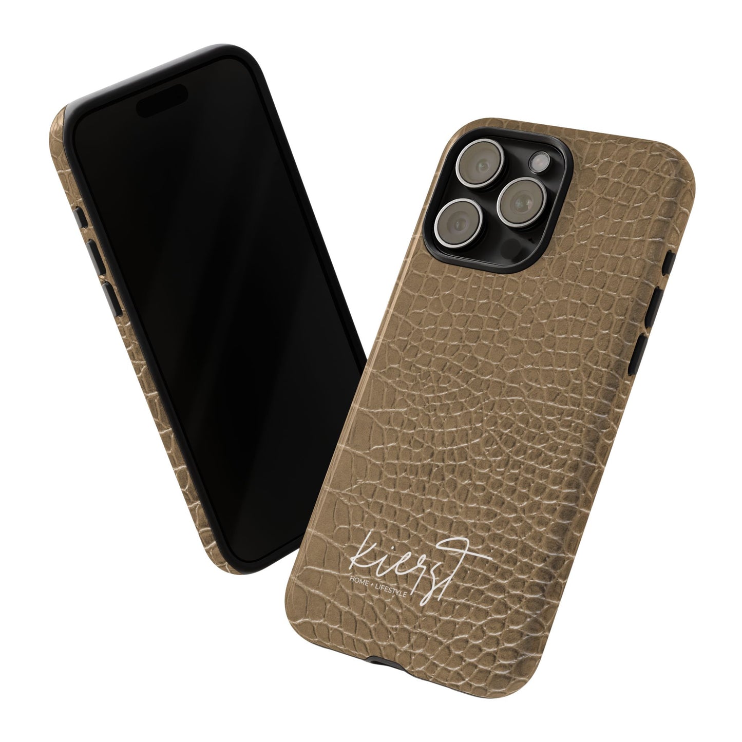 Tan Alligator Print iPhone Case | Elevated texture meets everyday ease