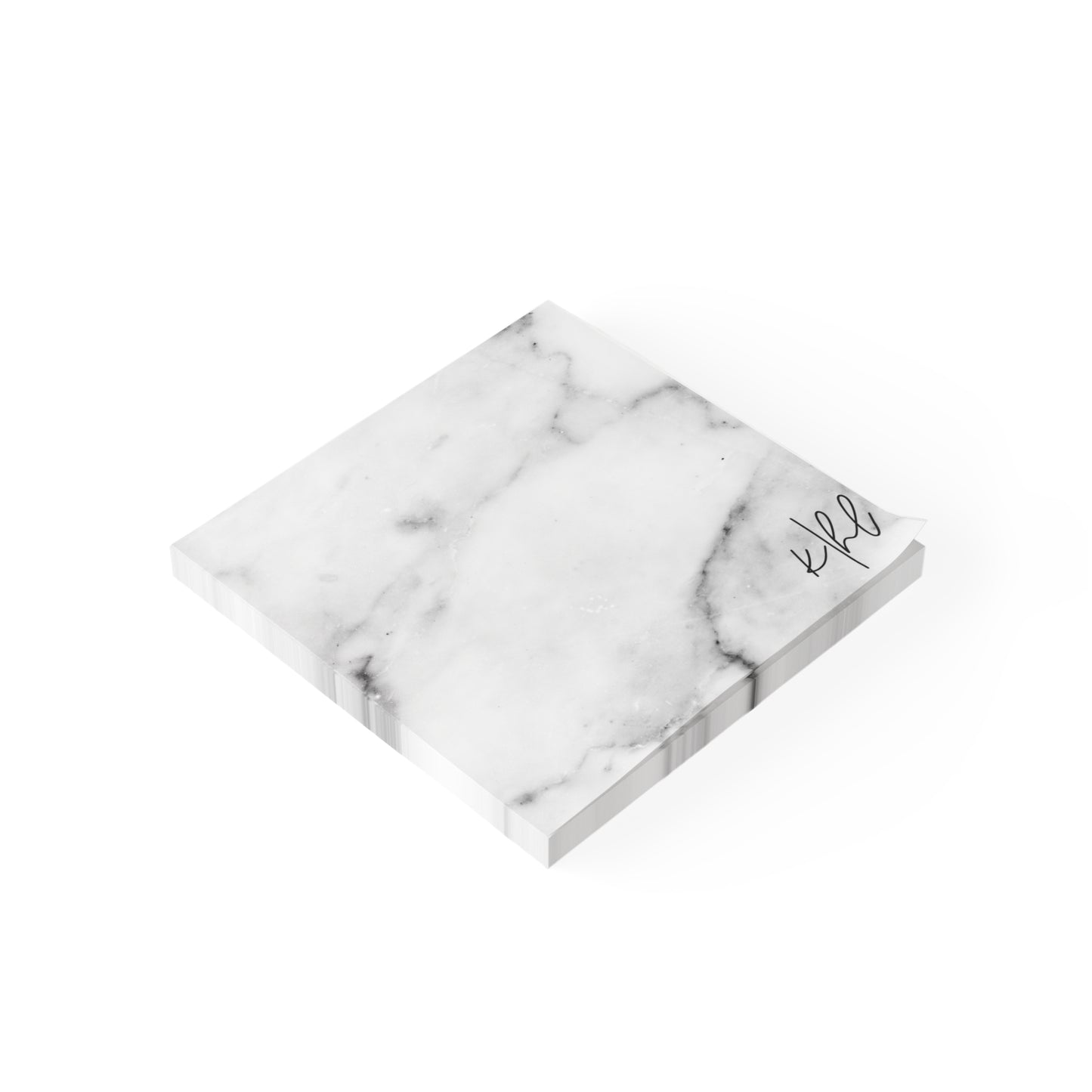 Lived-In Grey and White Marble Post-it® Note Pad