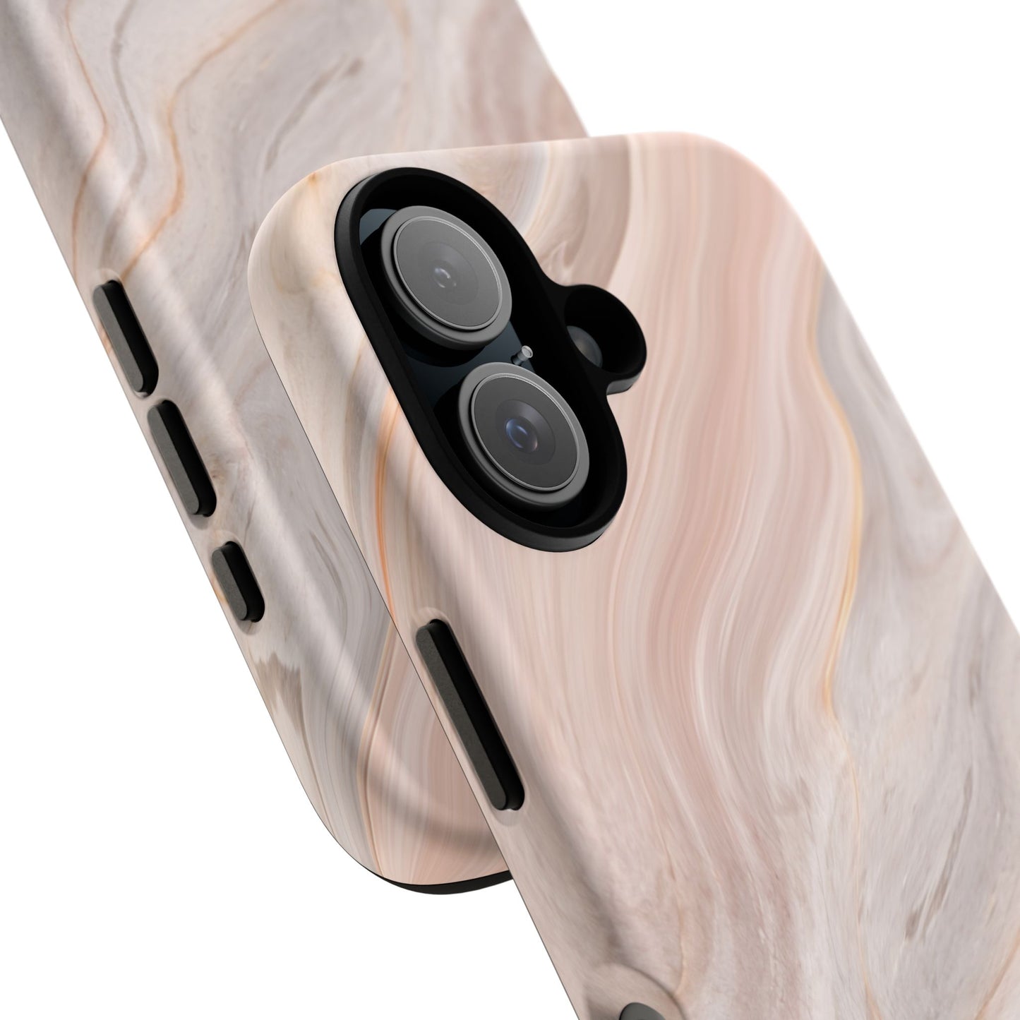 Blush Swirl Marble iPhone Case | Soft Curves, Strong Protection
