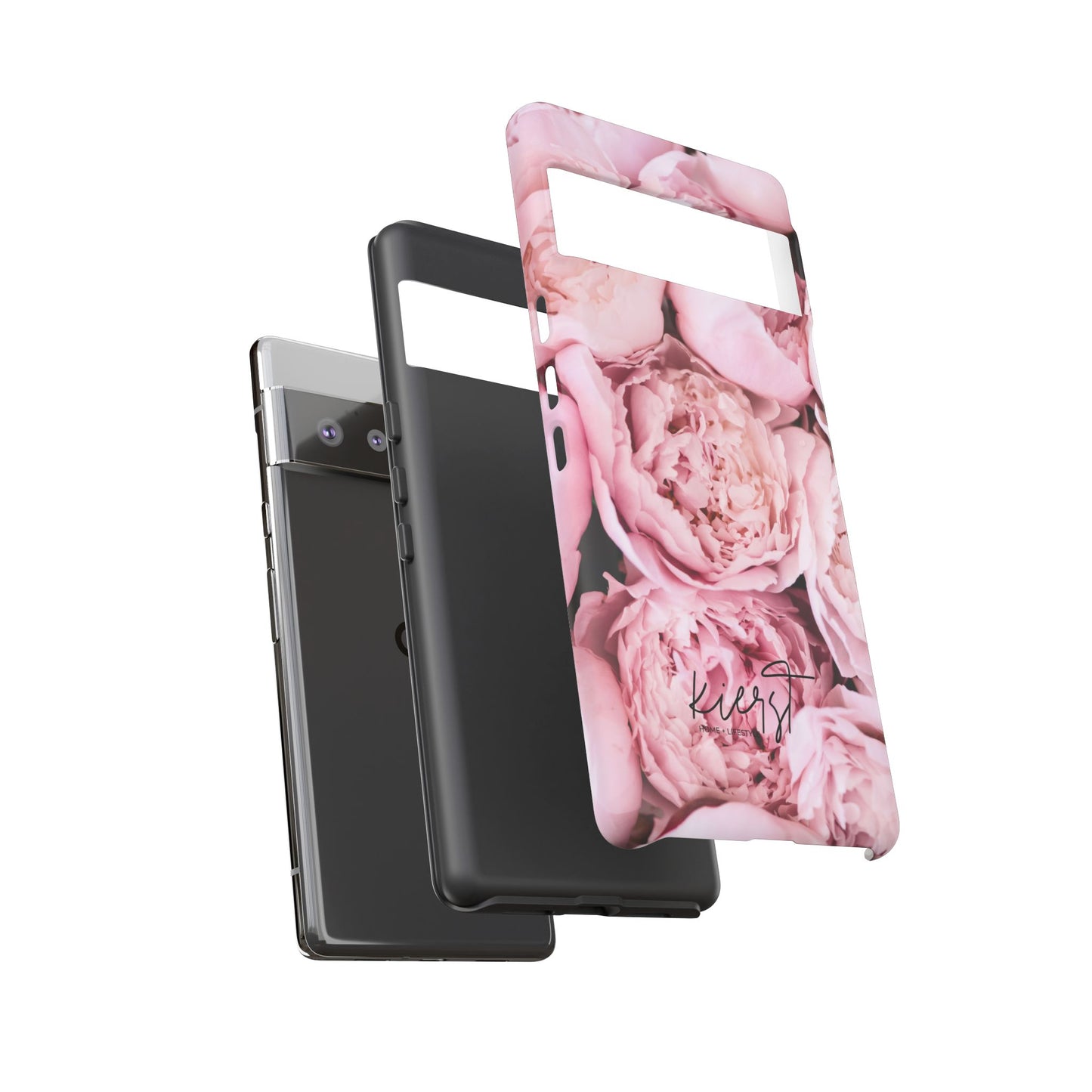 Pink Peonies Google Pixel Phone Case | Romantic Florals, Everyday Function